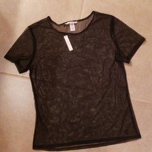 4/$15 - VS Victoria's Secret black mesh top